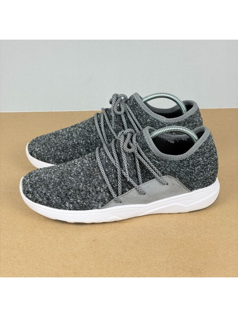 Vessi Cityscape Waterproof Shoes Womens 8 Gray Knit Low Top Lace Up Casual